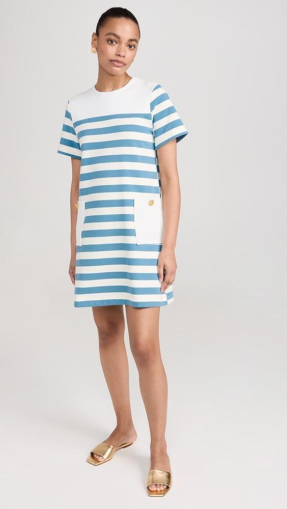 English Factory Striped Dress with Patch Pockets | Shopbop Product Image