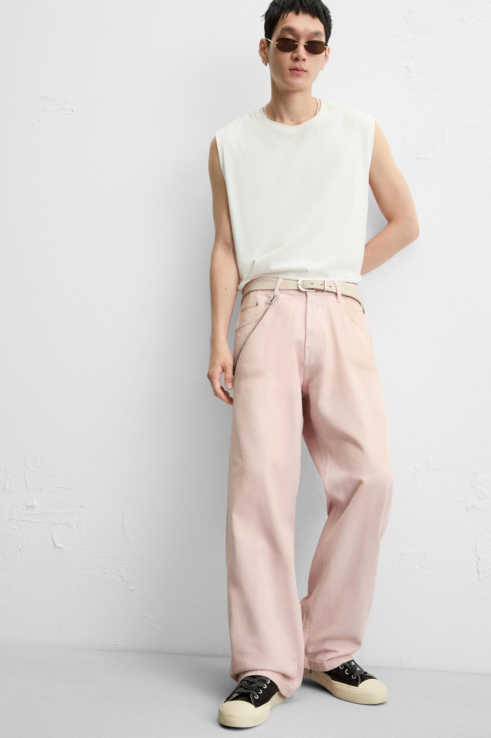 VINTAGE EFFECT BAGGY FIT JEANS Product Image