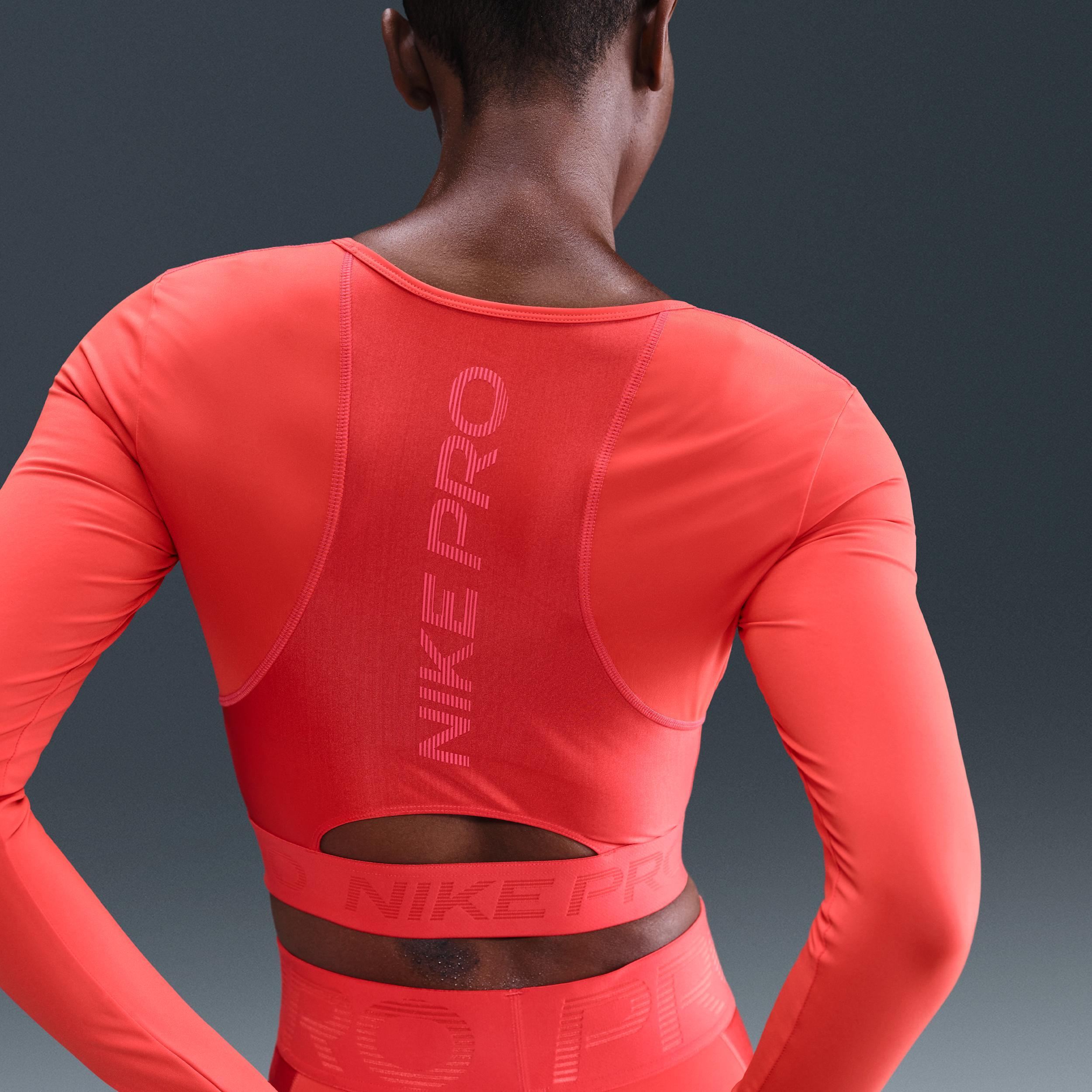 Nike Pro Women's Dri-FIT Cropped Long-Sleeve Top Product Image