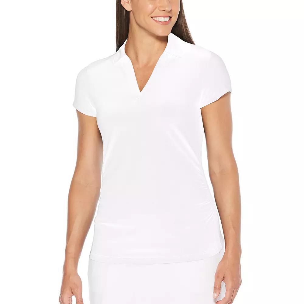 Women's Grand Slam Short Sleeve Golf Polo, Size: Medium, Bright White Product Image