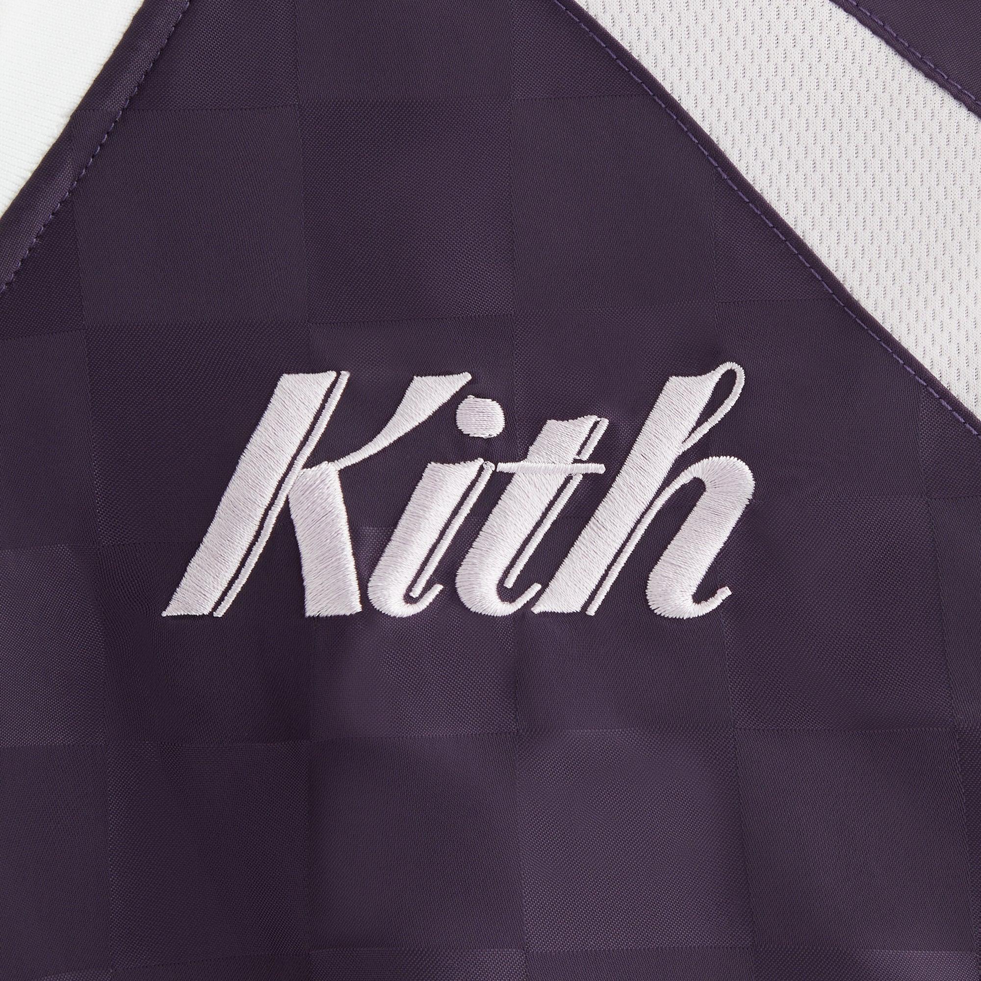 Kith Women Checkered Satin Dayton Combo Pullover - Nightshade Female Product Image