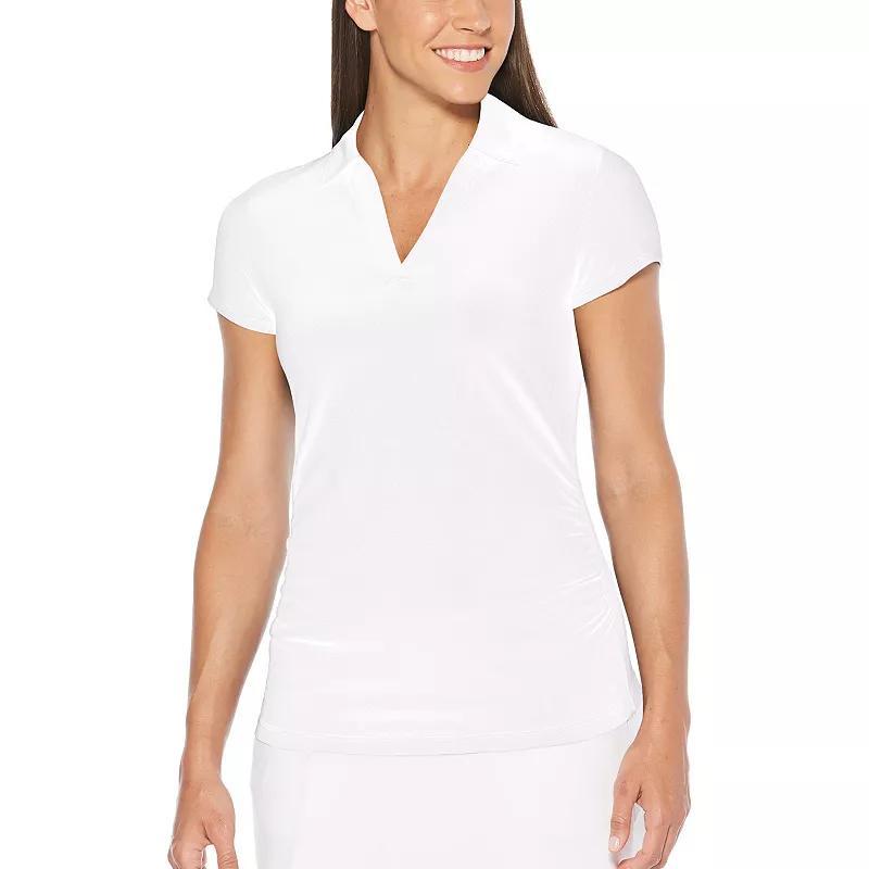 Women's Grand Slam Short Sleeve Golf Polo, Size: Medium, Bright White Product Image