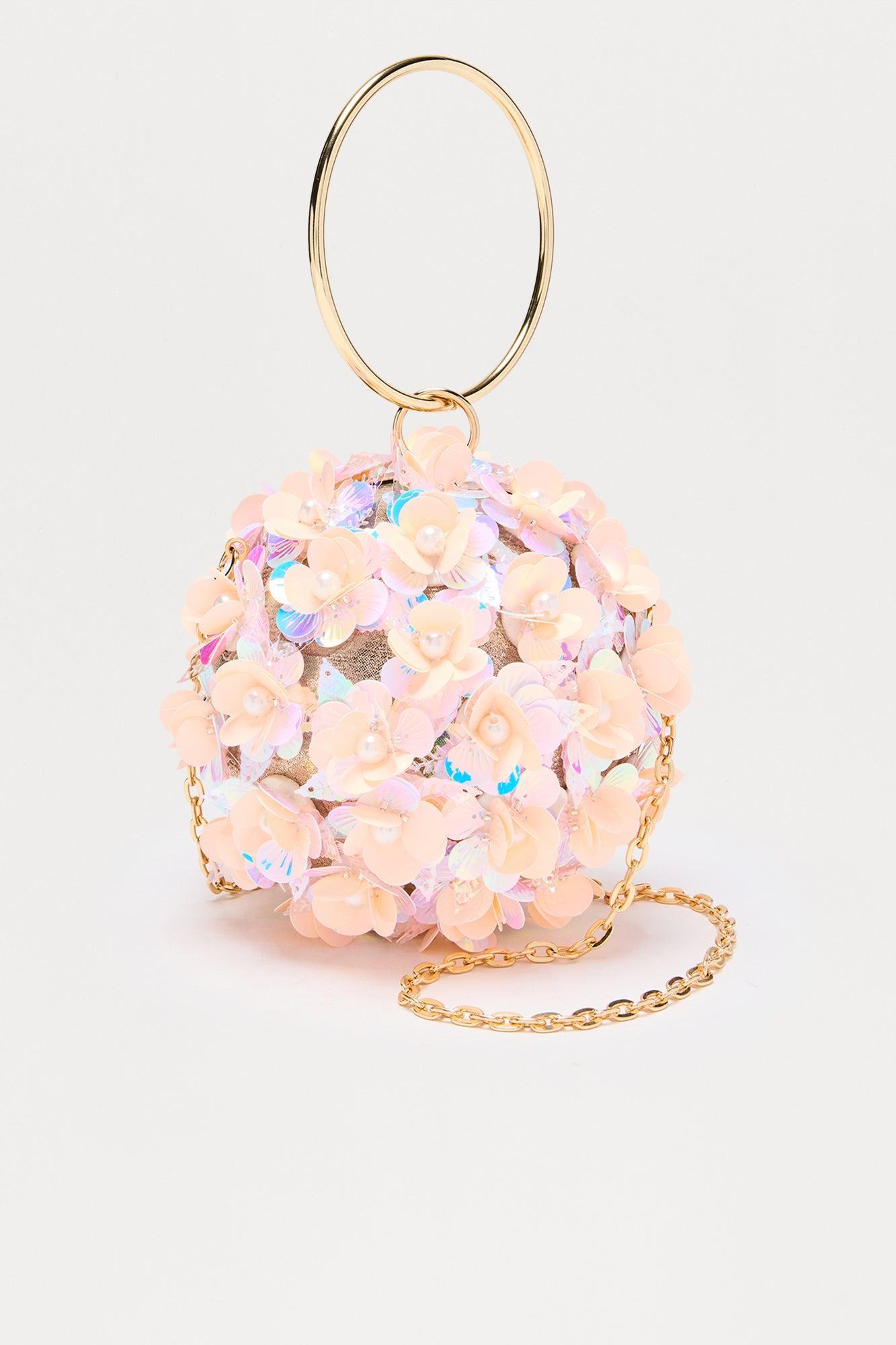 Devoted To You Floral Clutch - Pink Female Product Image