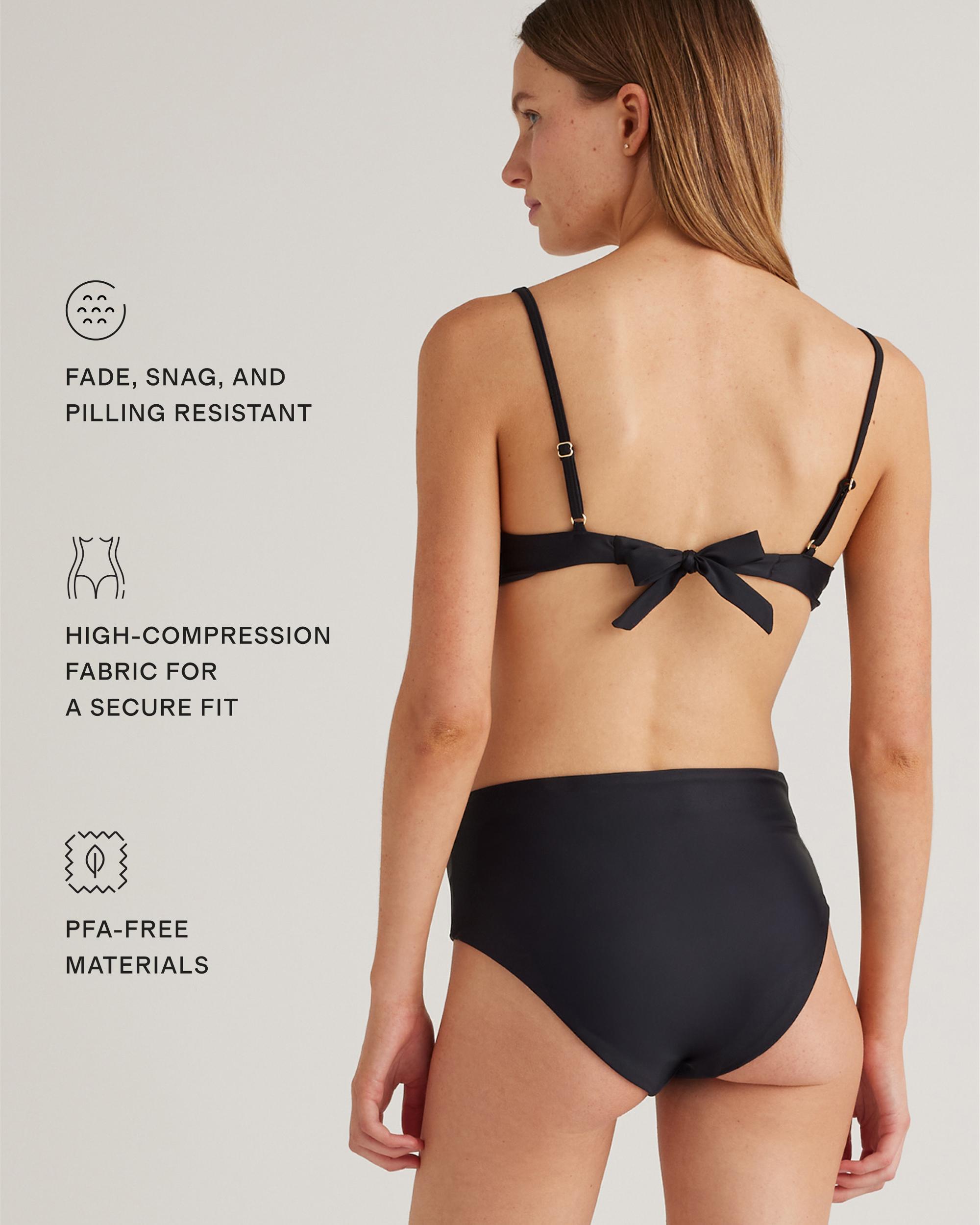 Quince | Women's Italian High-Rise Bikini Bottom Size XS, 78% Recycled Polyamide, 22% Spandex Product Image