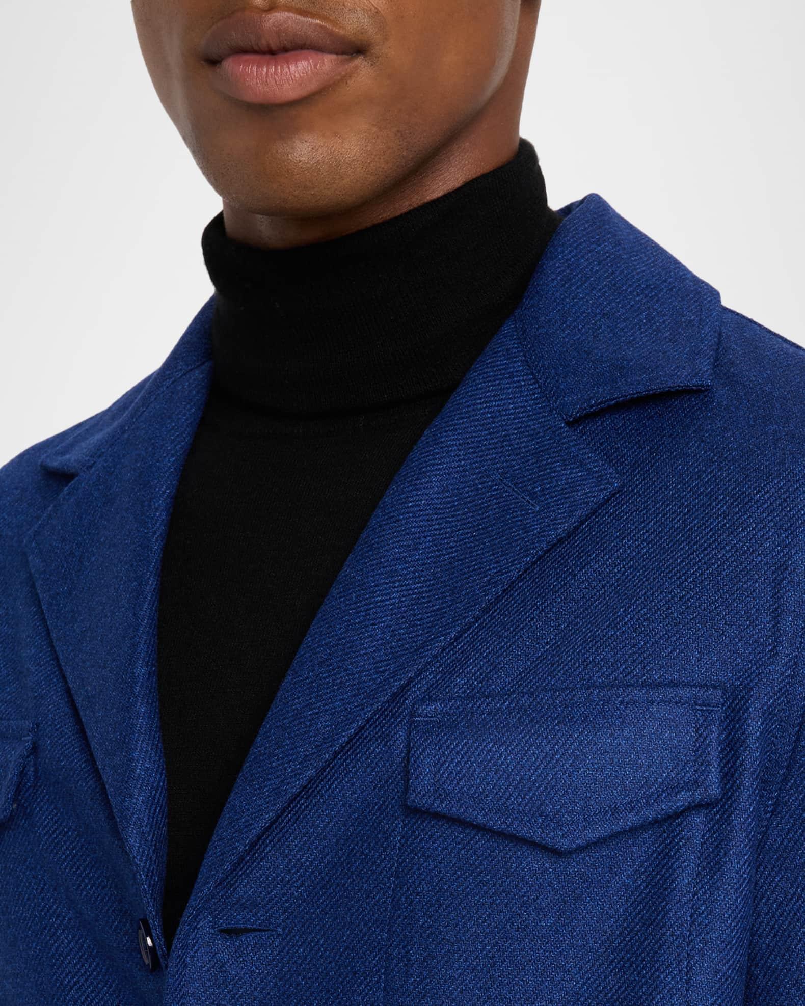 Men's Wool and Silk Flap-Pocket Chore Jacket Product Image