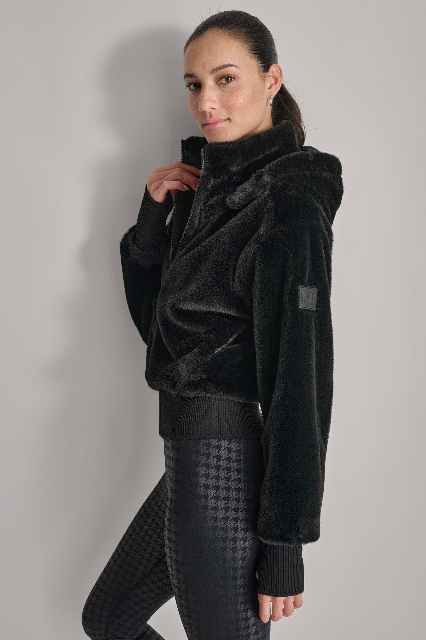 FAUX TEDDY FUR JACKET Product Image