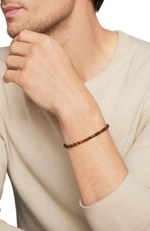Mens Spiritual Beads Bracelet in Tigers Eye Product Image