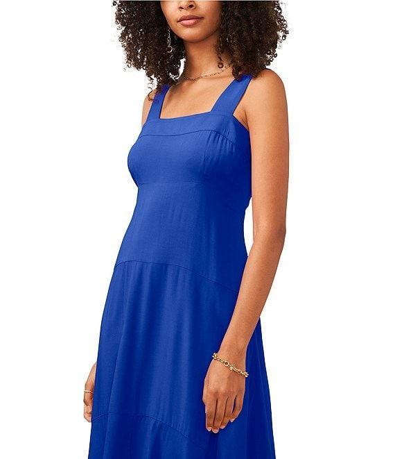 Vince Camuto Square Neck Sleeveless Shift Maxi Dress Product Image