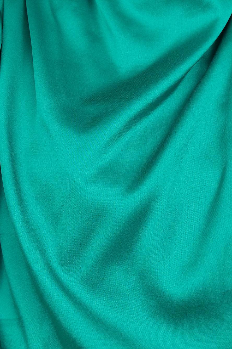 Love Deborah Satin Crop Top Green Product Image