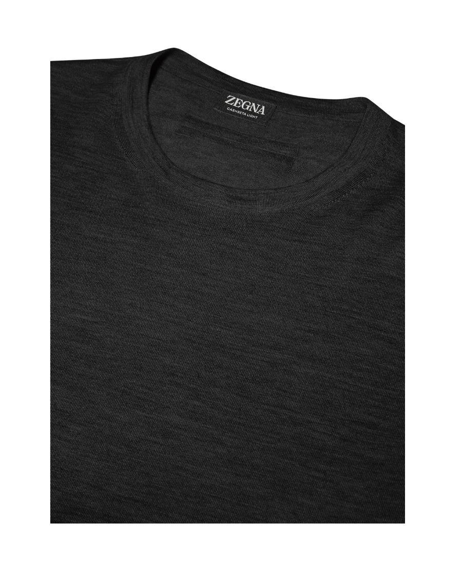ZEGNA Crew-neck Cashmere Jumper In Black Product Image