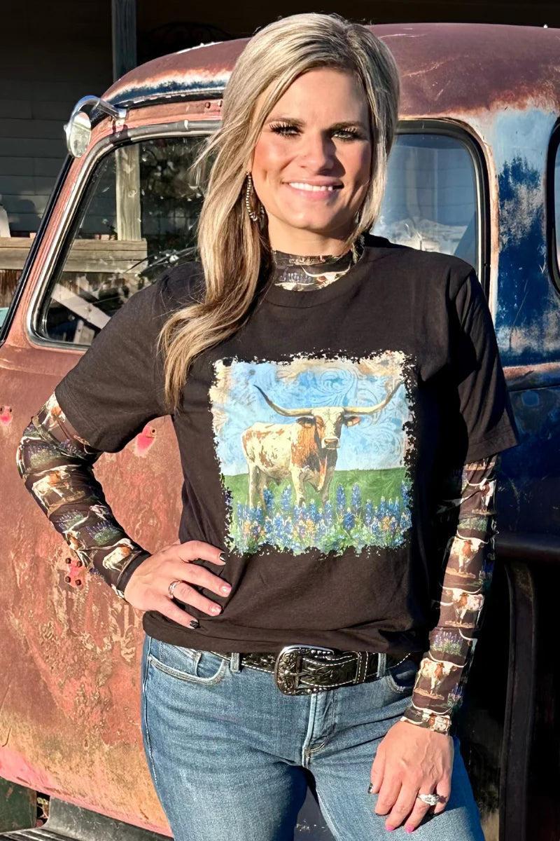 Sterling Kreek Somewhere In Texas Mesh Top Product Image