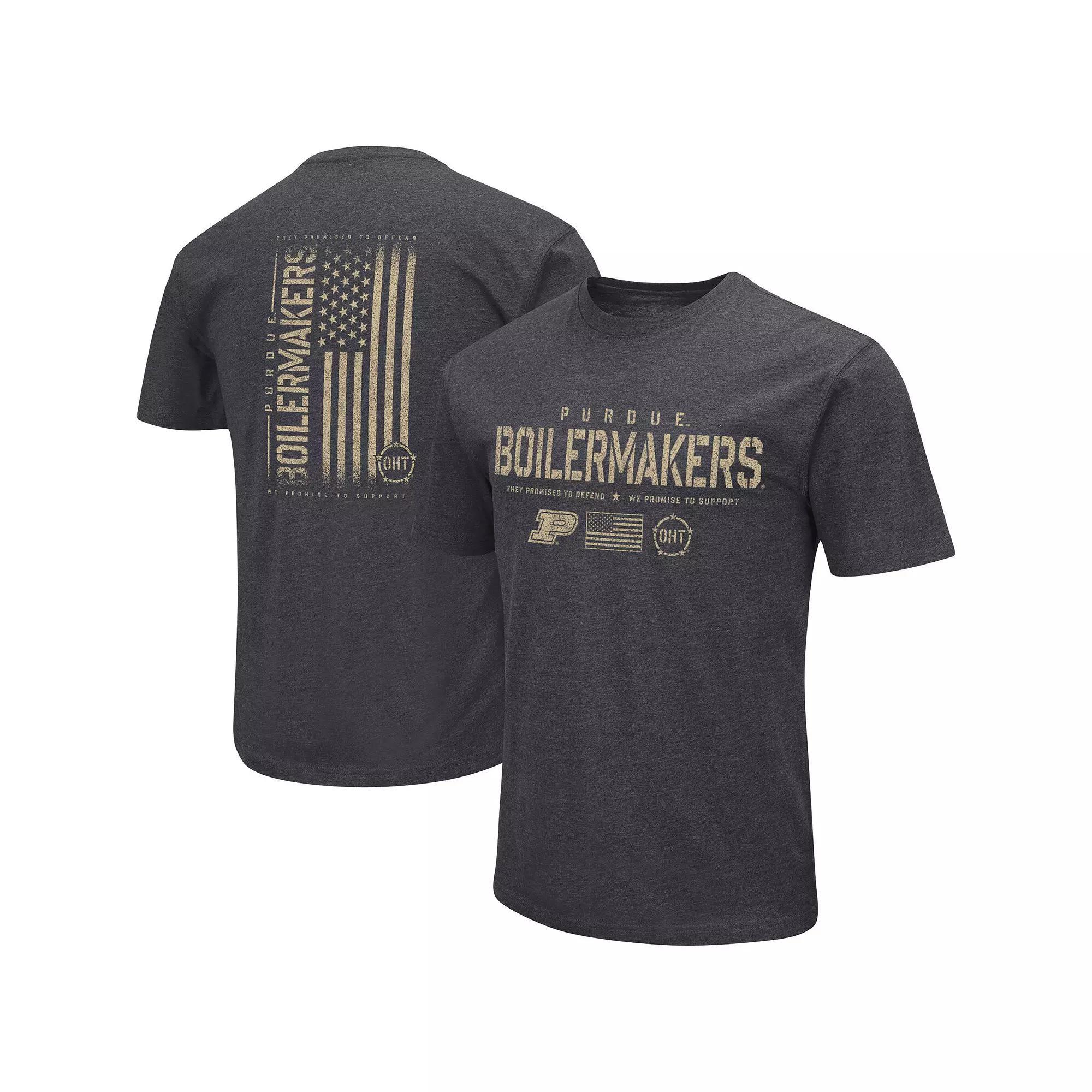Men's Colosseum Heather Black Ole Miss Rebels Big & Tall OHT Military Appreciation Playbook T-Shirt, Size: 3XLT, Charco Product Image