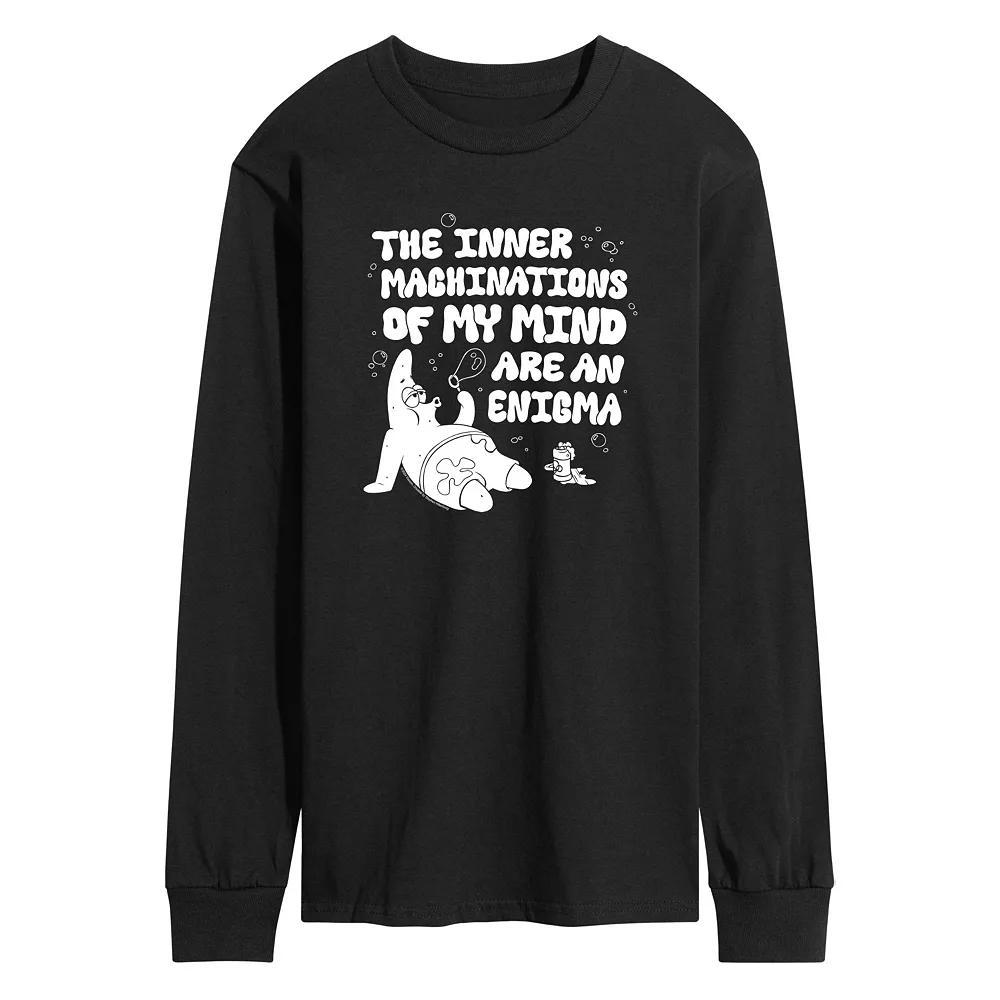 Mens SpongeBob SquarePants Patrick Long Sleeve Graphic Tee Product Image