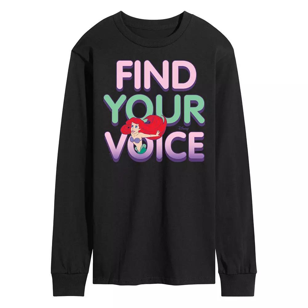 Disneys The Little Mermaid Mens Ariel Long Sleeve Tee Product Image