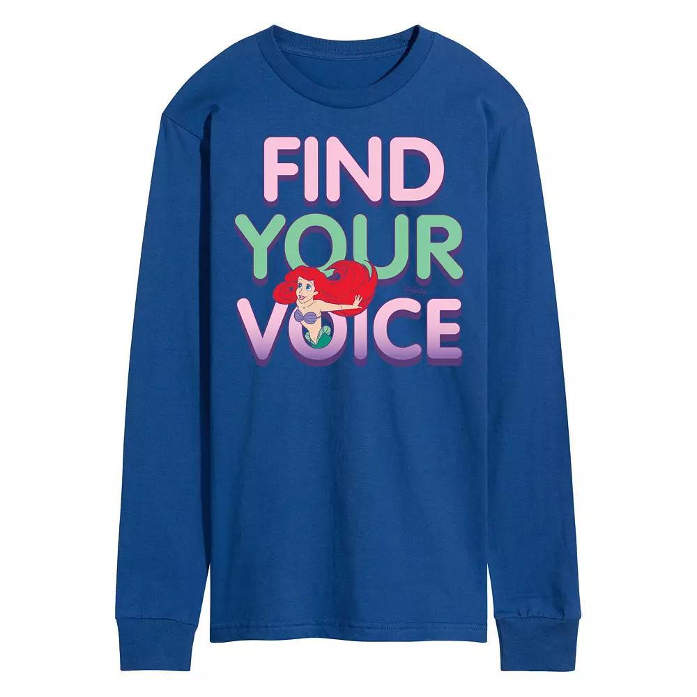 Disneys The Little Mermaid Mens Ariel Long Sleeve Tee Product Image