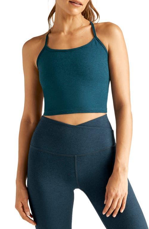 Beyond Yoga Spacedye Slim Racerback Cropped Tank Birch Heather XXS Product Image