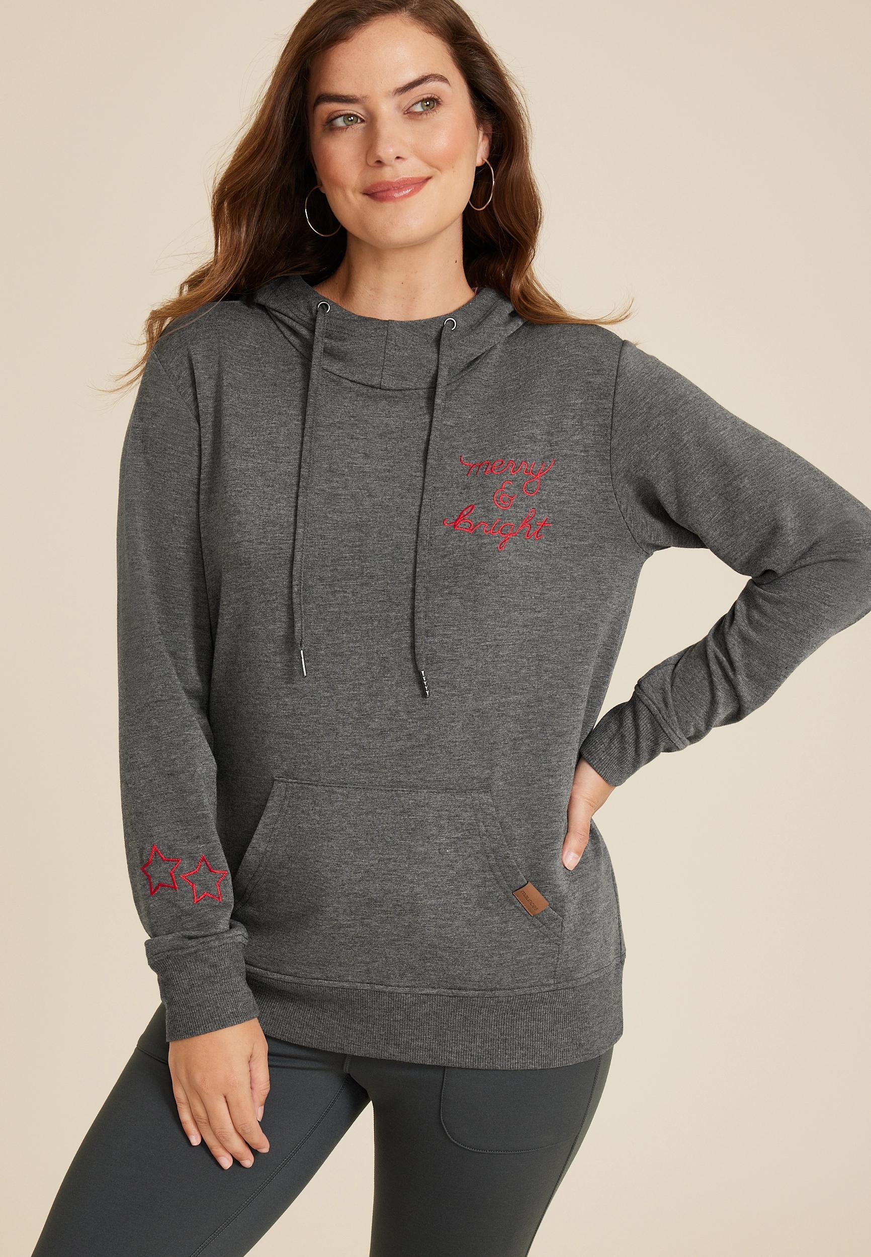 Maurices Womens Homeward Hoodie Gray Size X Small Product Image