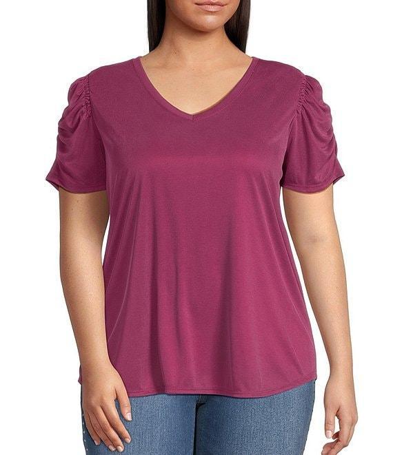 Moa Moa Plus Puff Sleeve T-Shirt Product Image