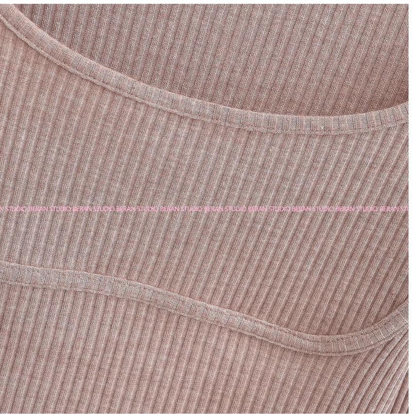 Long-Sleeve Scoop Neck Plain Cropped Tee Product Image
