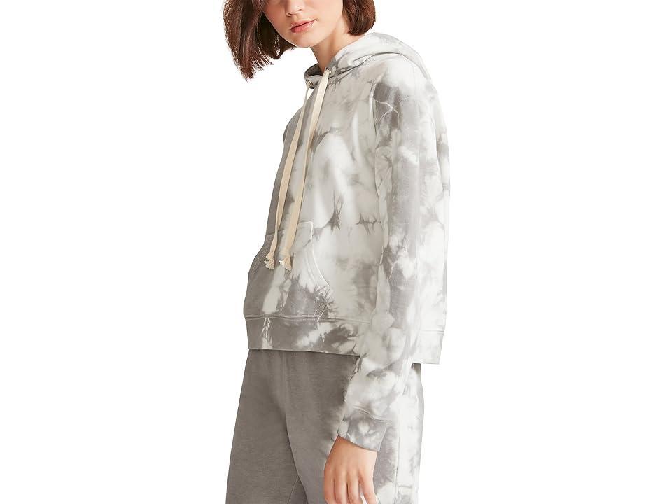Madden Girl Engineered Tie-Dye Classic Hoodie (Steel Grey) Women's Clothing Product Image