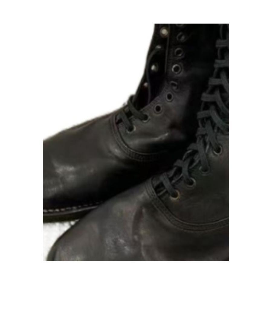 GUIDI Stitching Design High Boots In Black Product Image