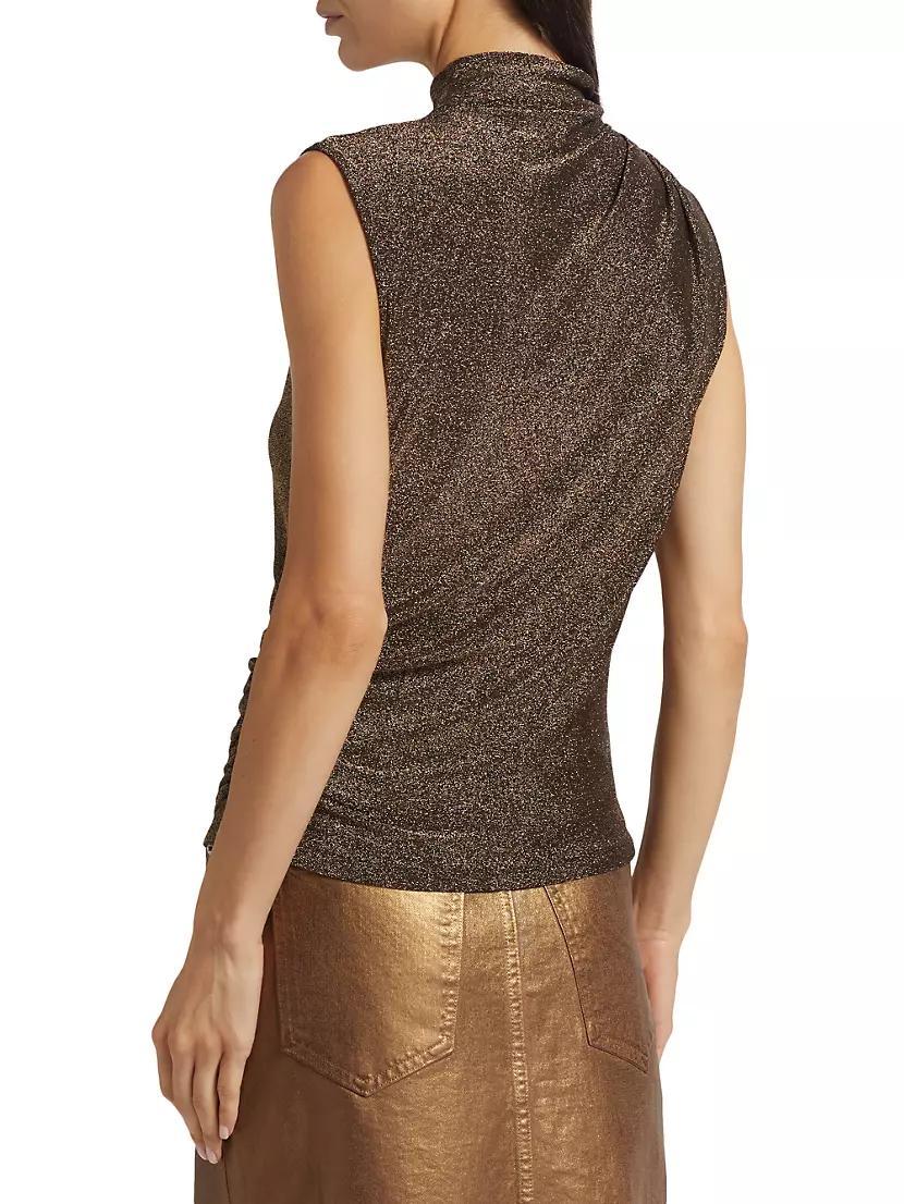 Mylie Metallic Draped Top Product Image