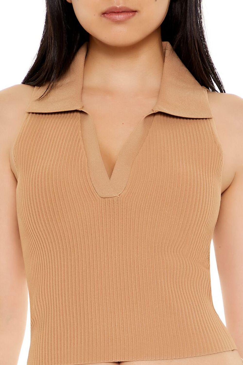 Sleeveless Sweater-Knit Crop Top | Forever 21 Product Image