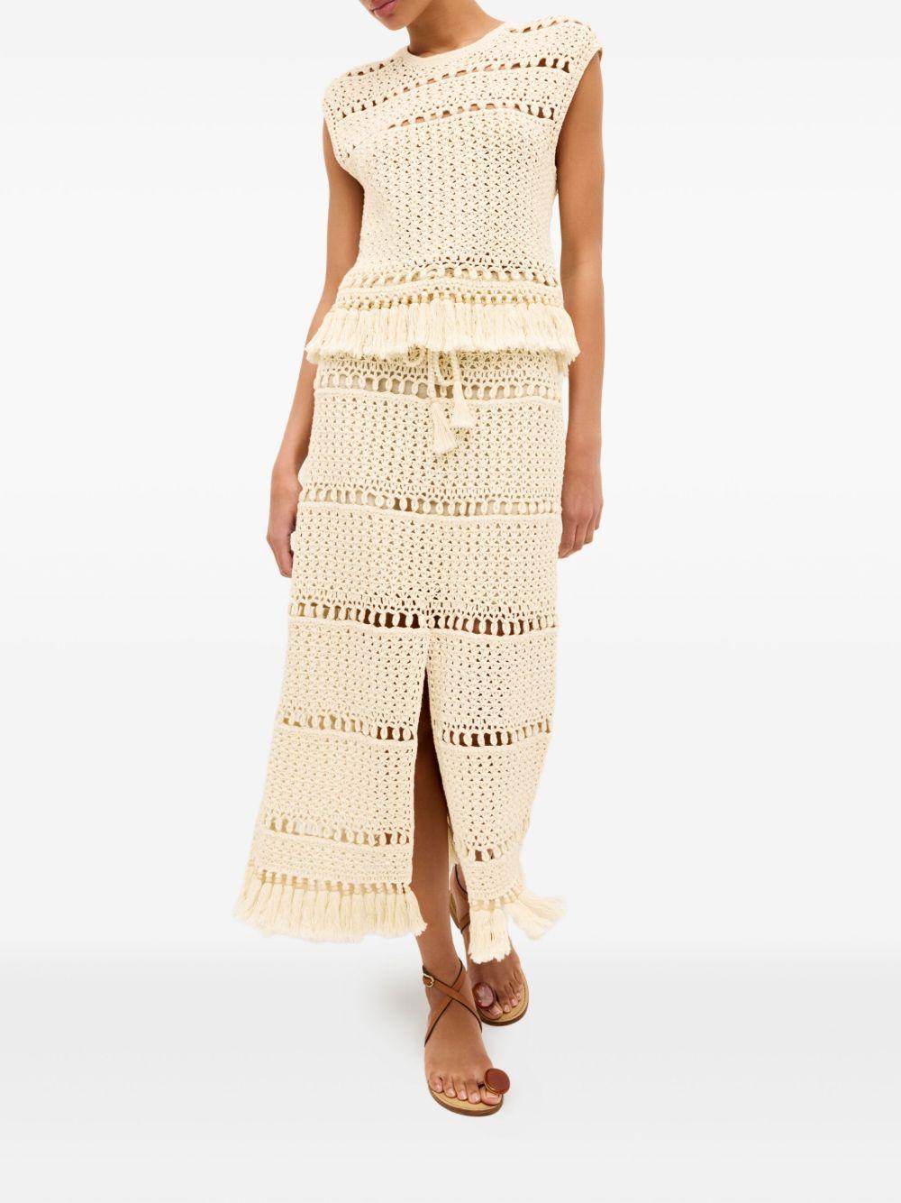 Petra crochet midi skirt Product Image