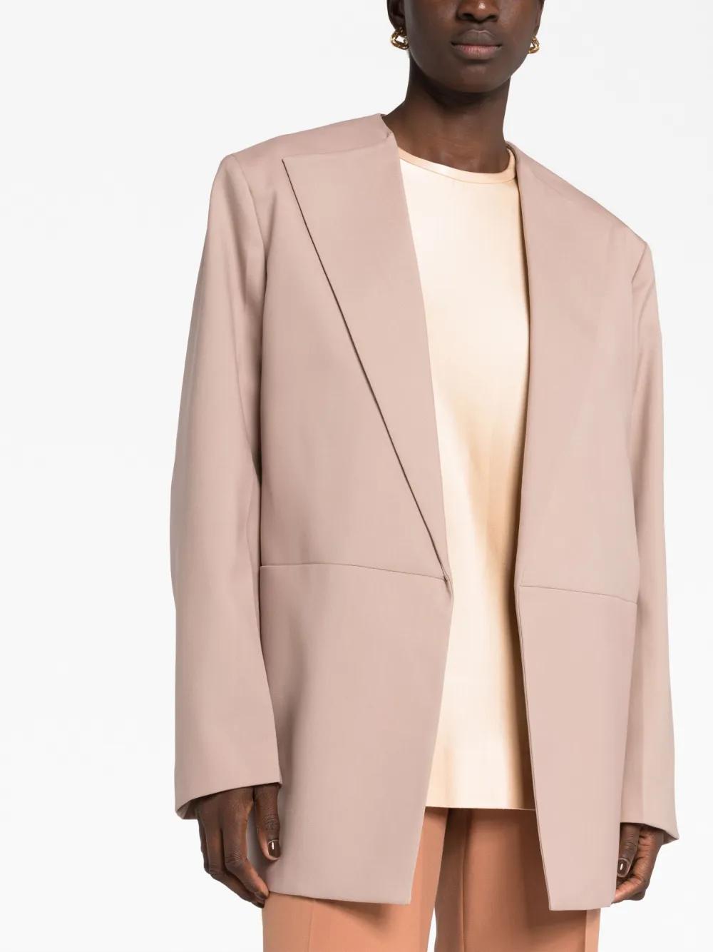 JIL SANDER Open-front Tailored Jacket In Pink Product Image