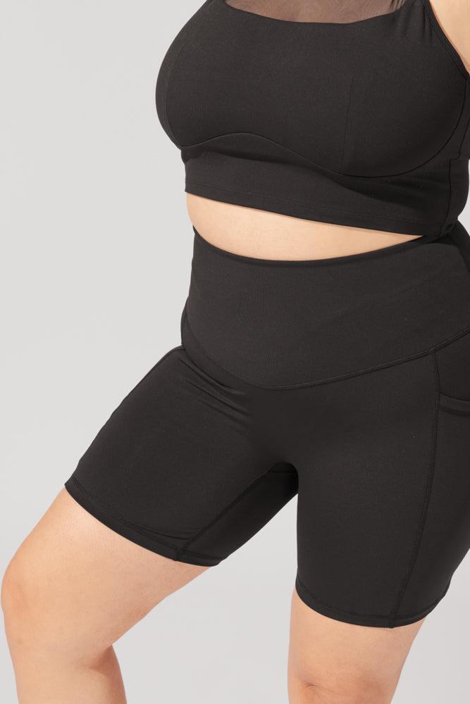 Supersculpt™ Biker Short with Pockets - Black Product Image