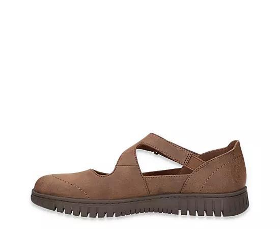 Easy Street Joyful Women's Mary Jane Flats, Size: 6.5 Wide, Brown Product Image