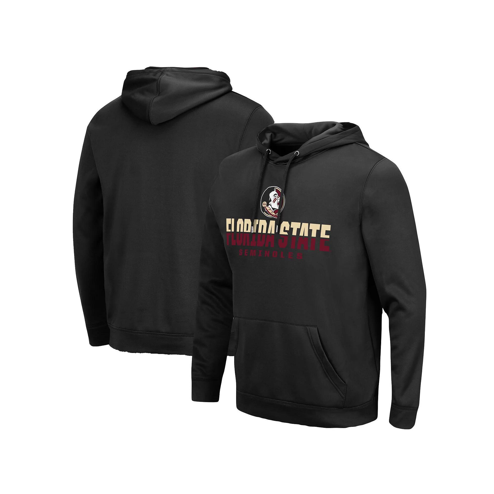 Men's Colosseum Black Florida State Seminoles Lantern Pullover Hoodie, Size: Medium Product Image