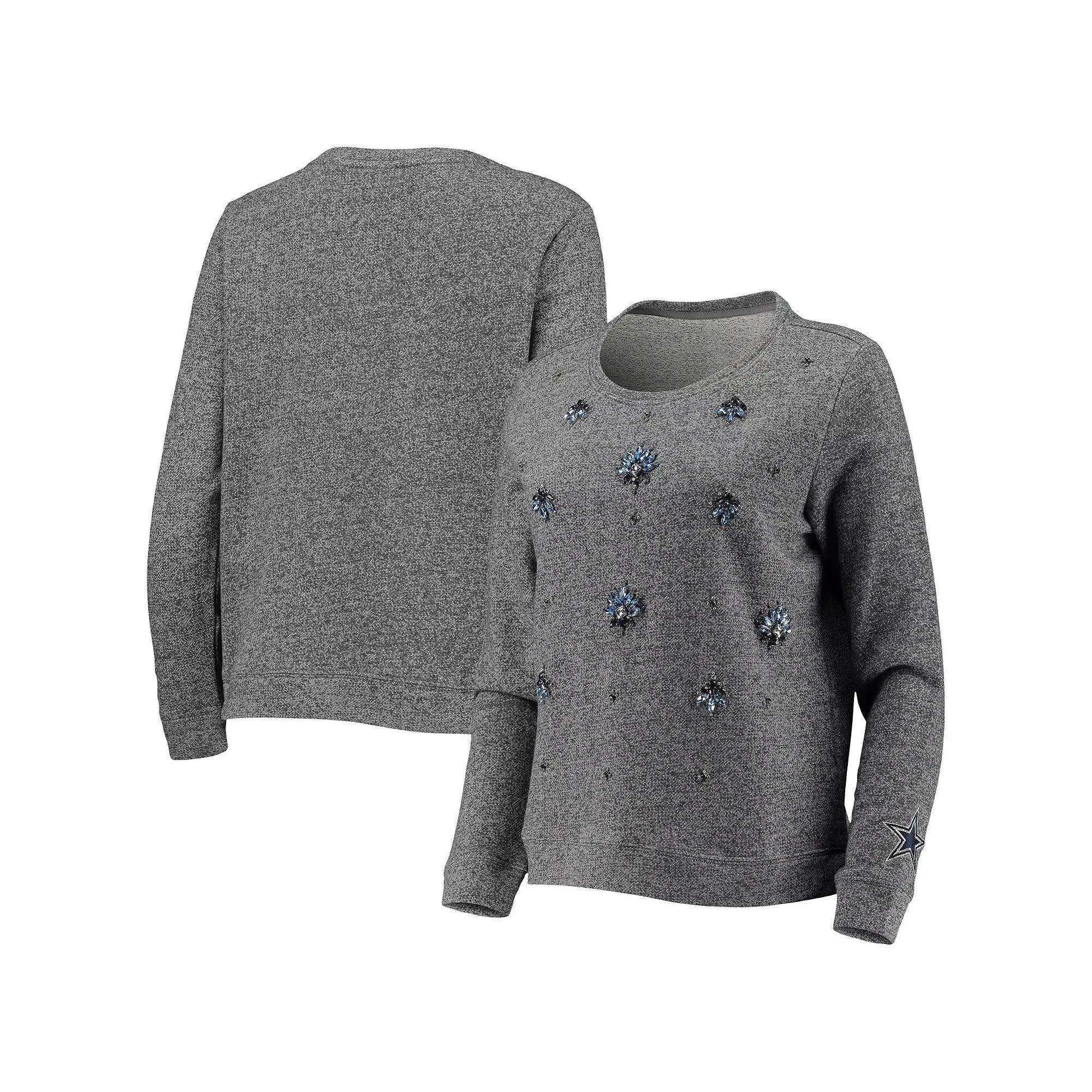 Women's Gray Dallas Cowboys Amal Pullover Sweater, Size: XS, Grey Product Image