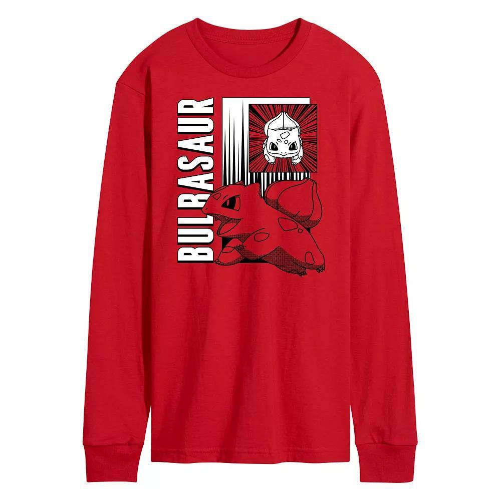 Mens Pokemon Bulbasaur Long Sleeve Graphic Tee Product Image