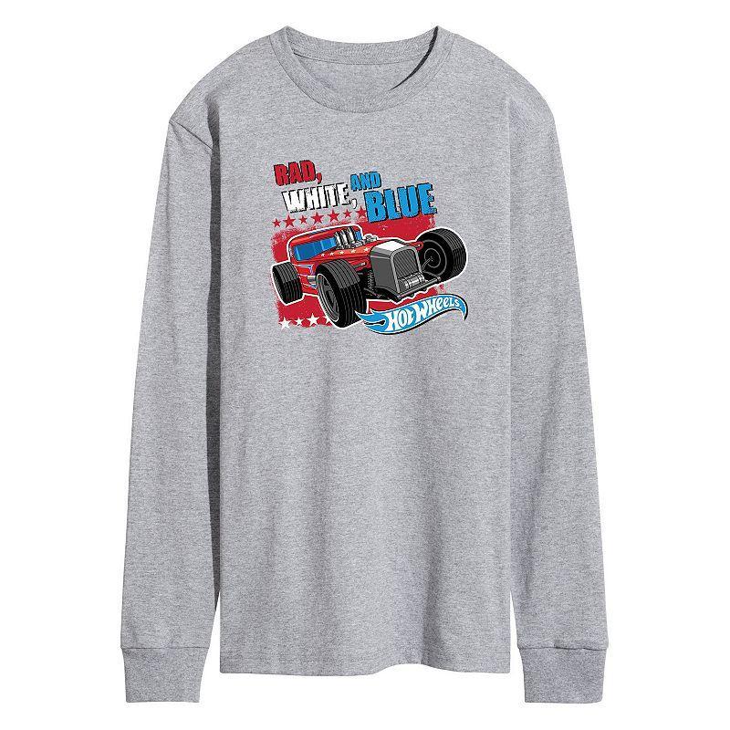 Mens Hot Wheels Rad White Blue Tee Product Image