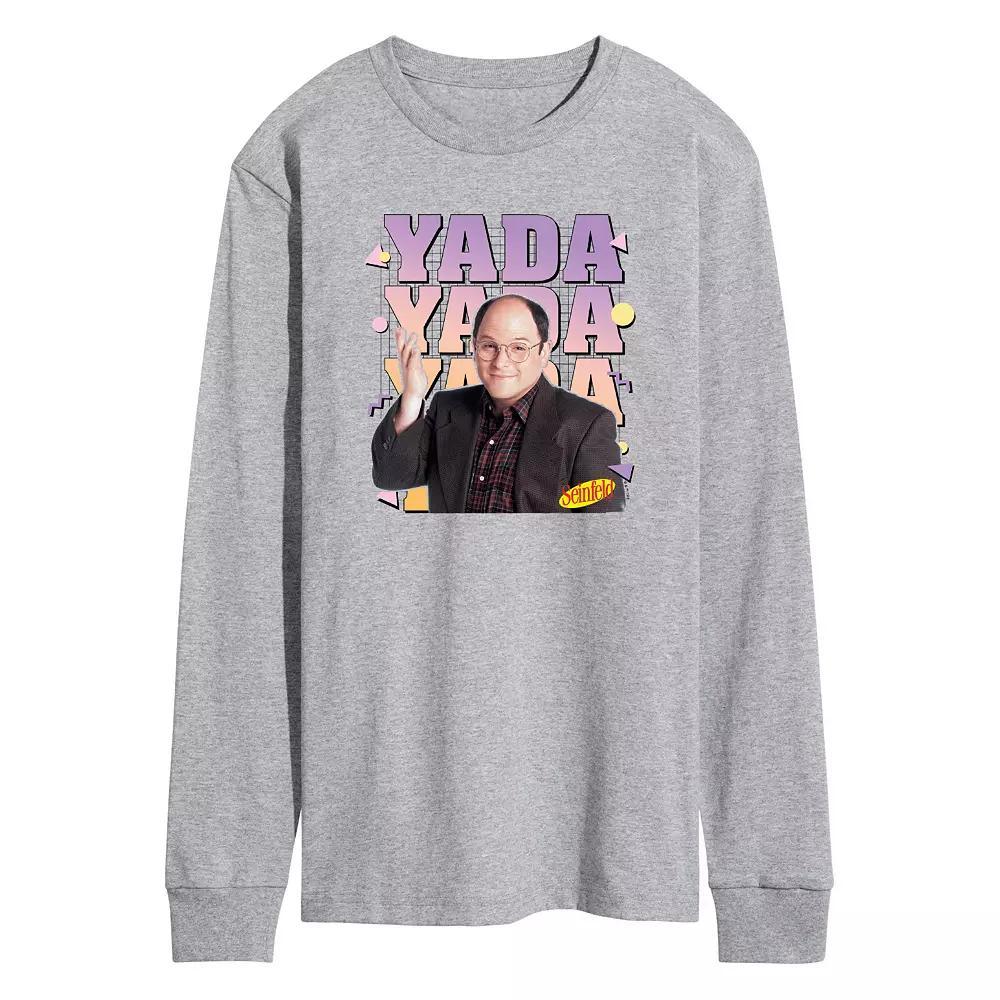 Mens Seinfeld Yada Yada Long Sleeve Graphic Tee Grey Gray Product Image