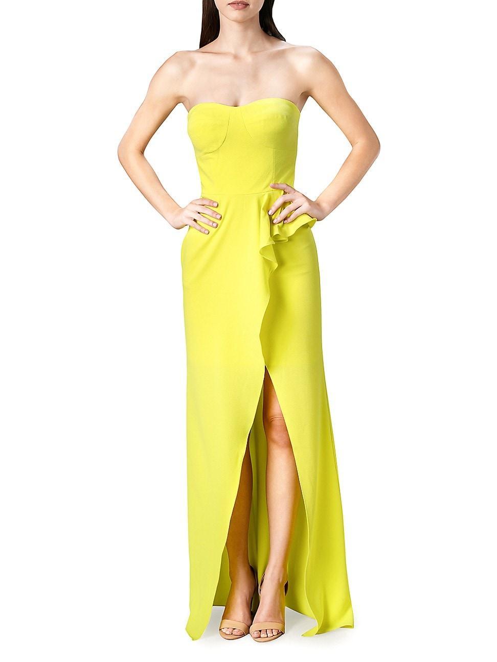 Womens Kai Stretch Crepe Strapless Gown Product Image