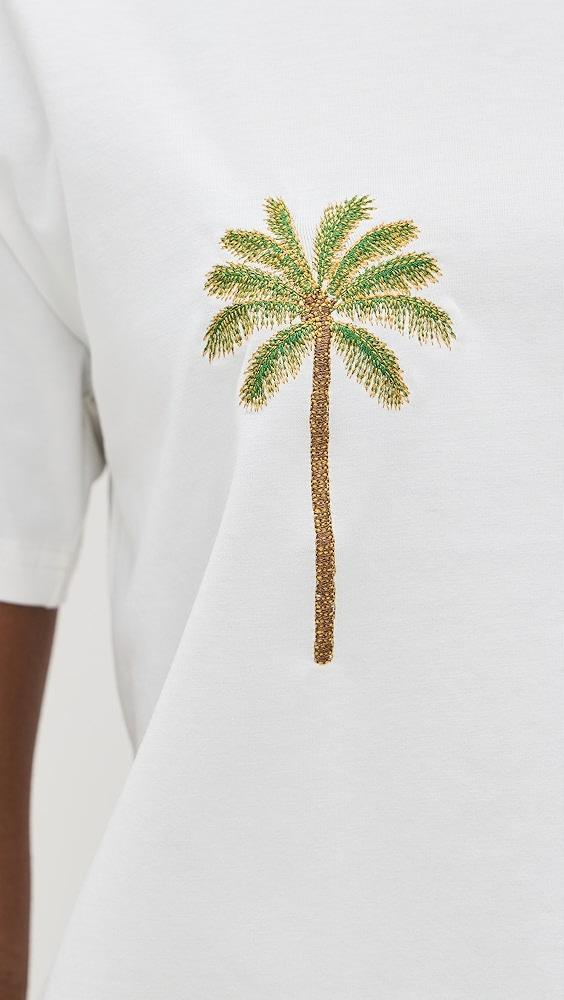 Never Fully Dressed Embroidered Palm T-Shirt | Shopbop Product Image