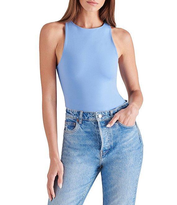 Steve Madden Nico Knit Crew Neck Sleeveless Bodysuit Product Image