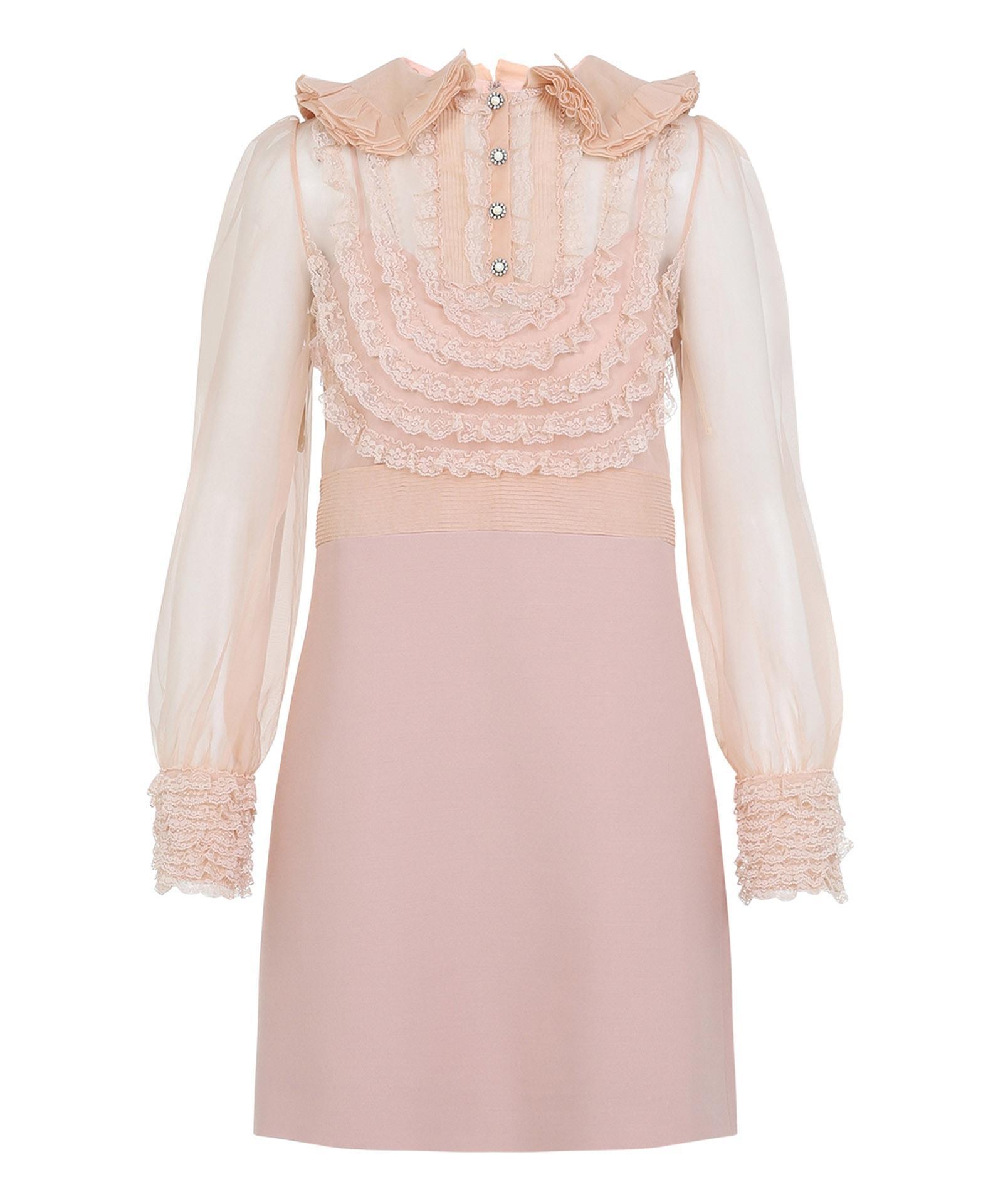 VALENTINO Mini Dress In Pink Product Image