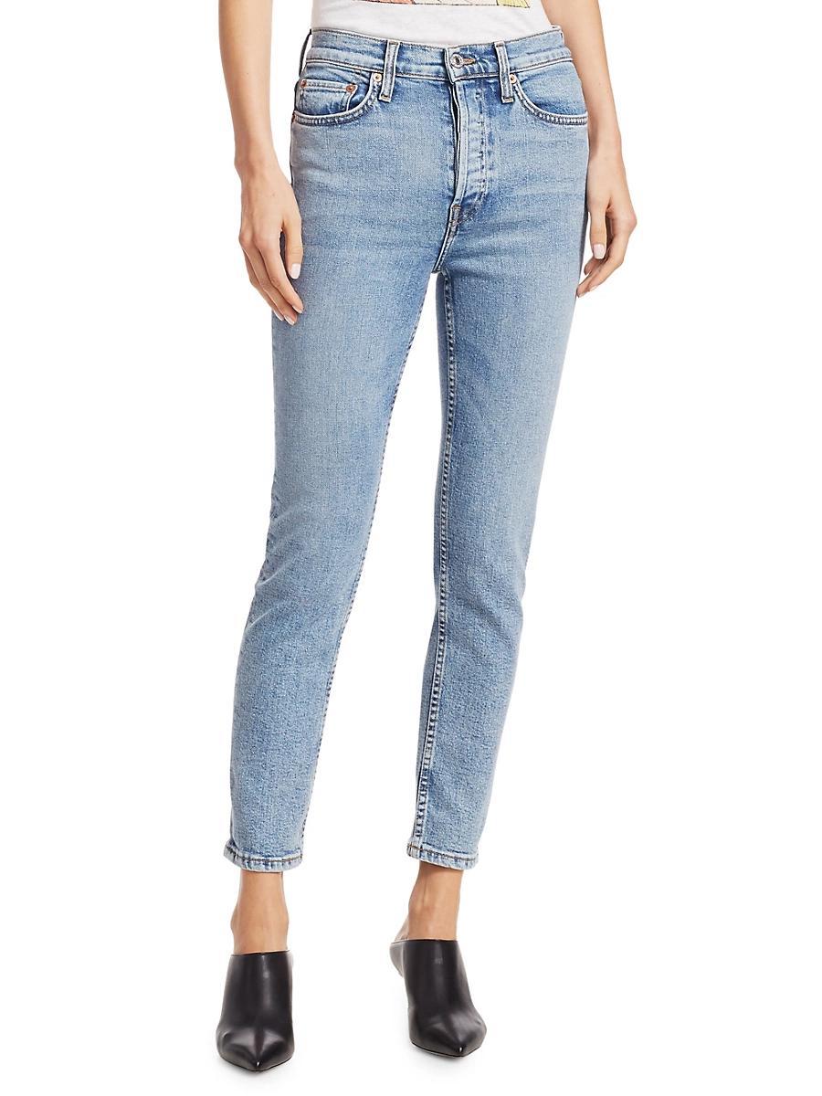 Womens High-Rise Ankle Crop Comfort Stretch Product Image