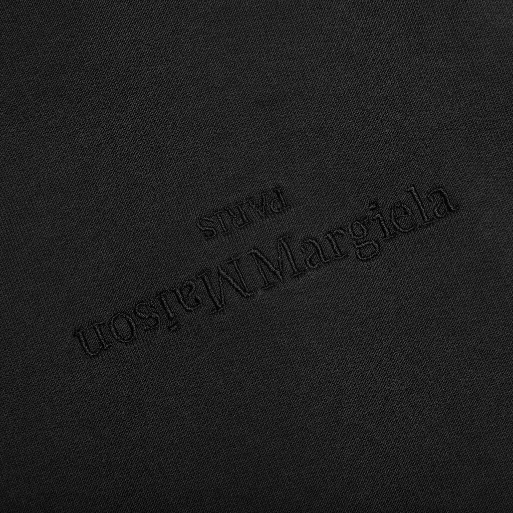 Tonal Upside Down Logo Hoodie - Blue/Tonal Embroidery Male Product Image