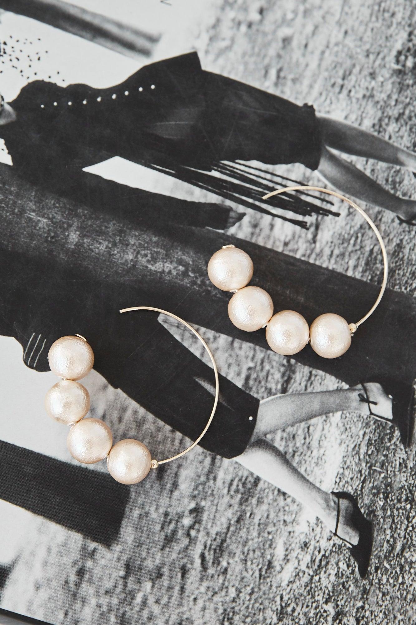Feeling Fancy Earrings White Product Image