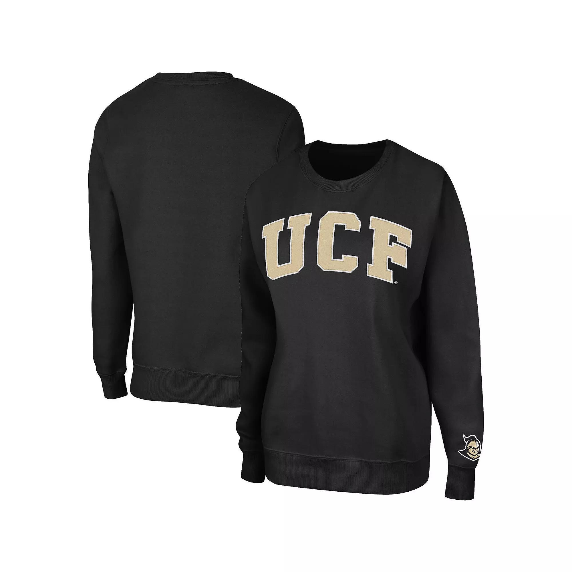 Women's Colosseum Black UCF Knights Campanile Logo Pullover Sweatshirt, Size: 2XL Product Image