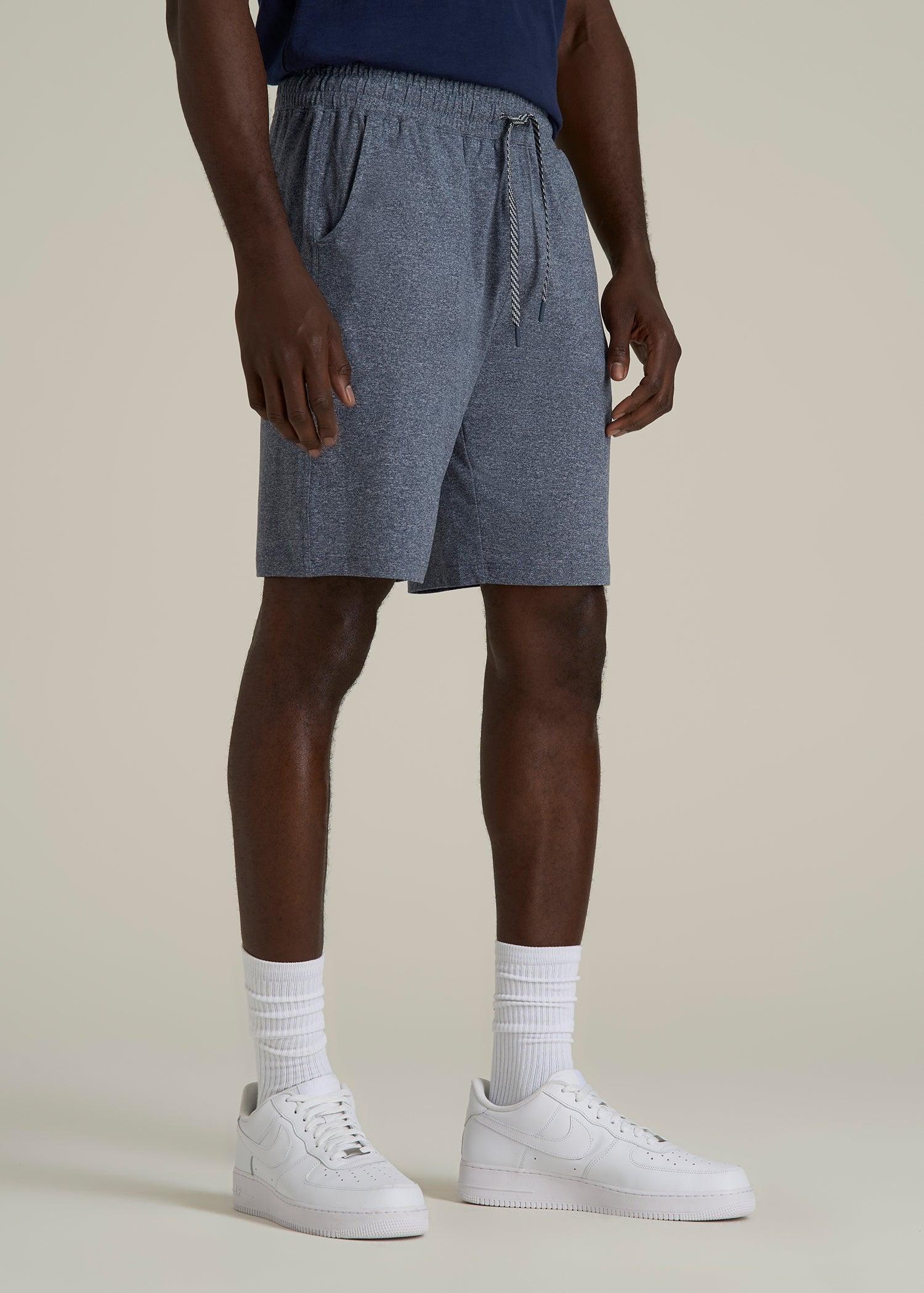 Weekender Stretch Lounge Shorts for Tall Men in Navy Mix Male Product Image
