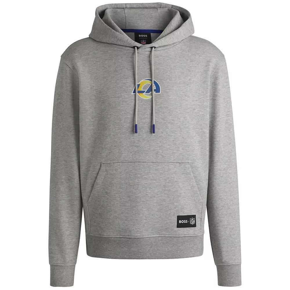 Unisex Hugo Boss Heather Gray Los Angeles Rams Woodson Tri-Blend Hoodie, Adult Unisex, Size: XL, Grey Product Image