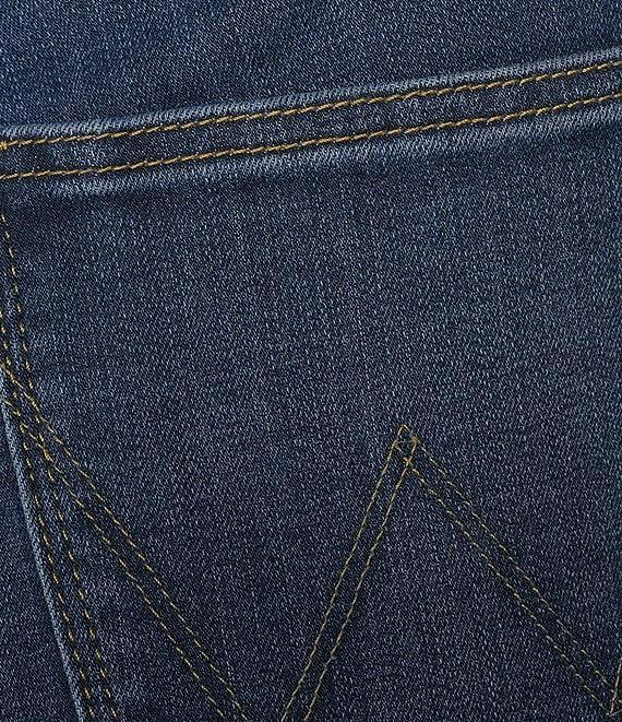 Wrangler® High Rise Straight Leg Dark Denim Jeans Product Image
