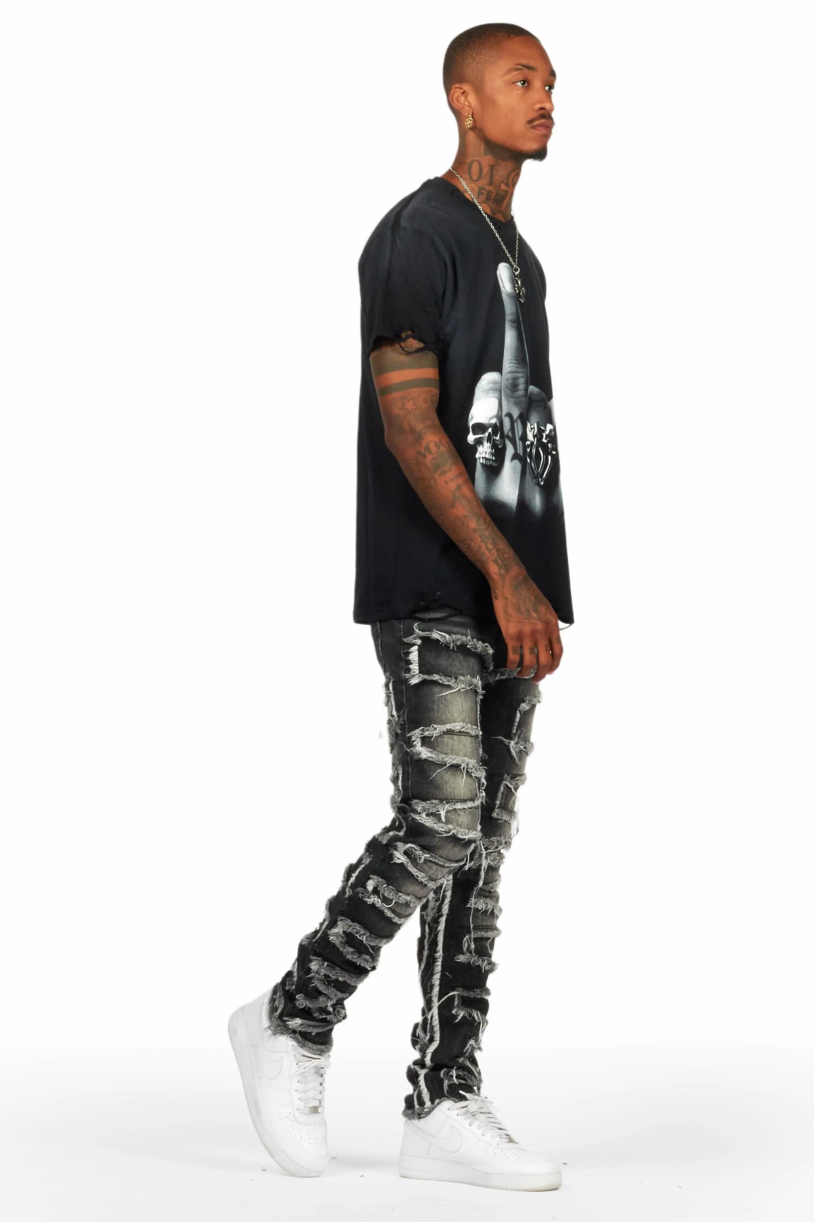 Marteka Black Oversized T-Shirt Female Product Image