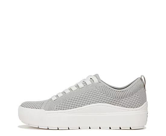 Dr. Scholl's Time Off Knit Women's Platform Sneakers, Size: 9, White Product Image