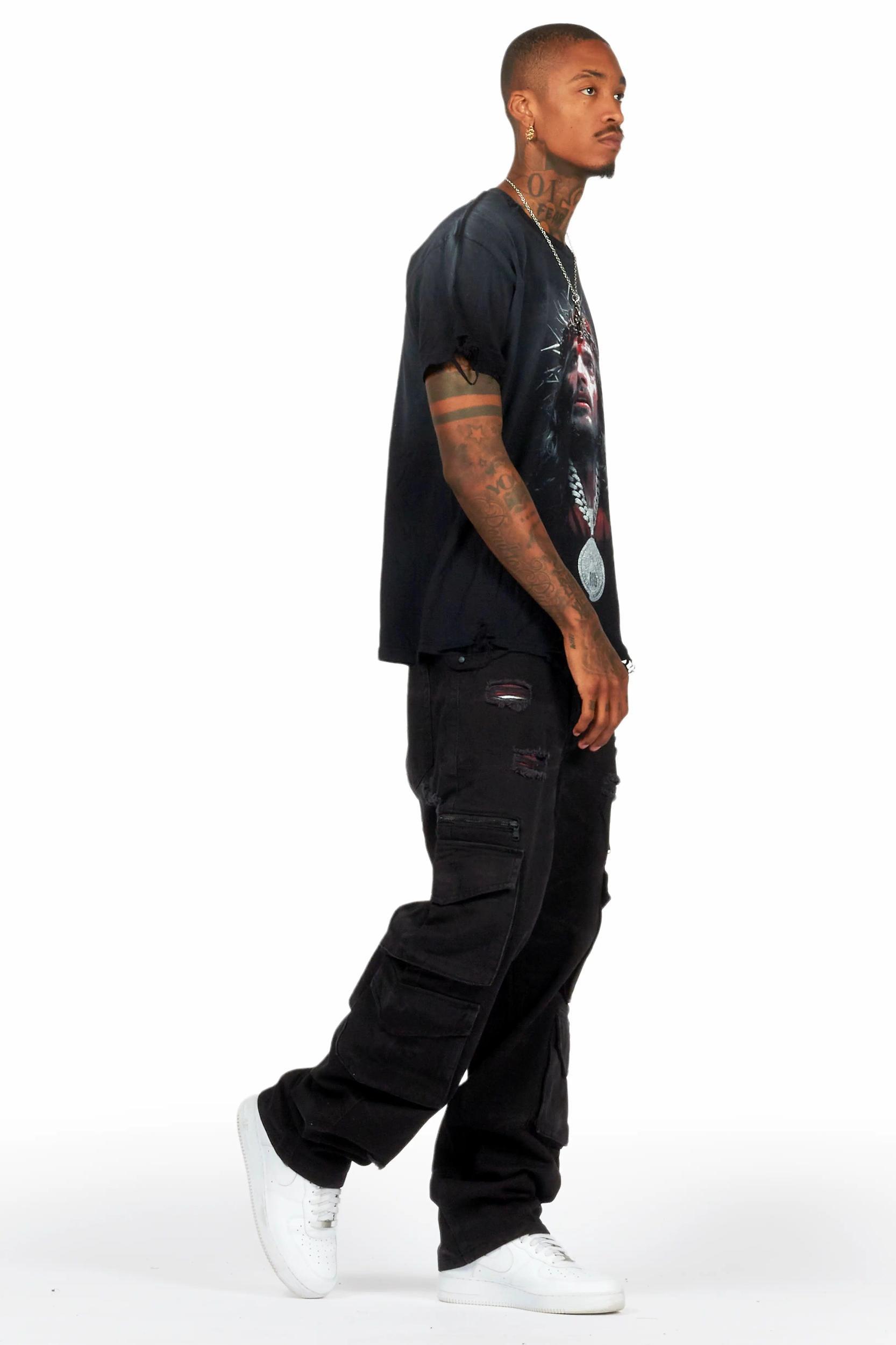 Kostini Dark Grey Baggy Fit Jean Male Product Image